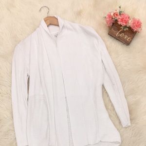 White cardigan